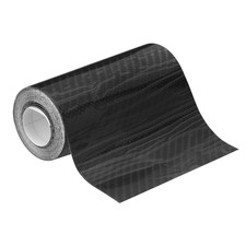 3.9" X 9.8Ft Black Carbon Fiber Air-Release Adhesive Vinyl Tape Roll, 6D Univers