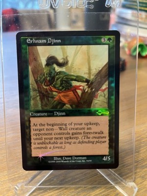 WOTC MTG Magic The Gathering Beatdown Erhnam Djinn Foil Card #54 - NM