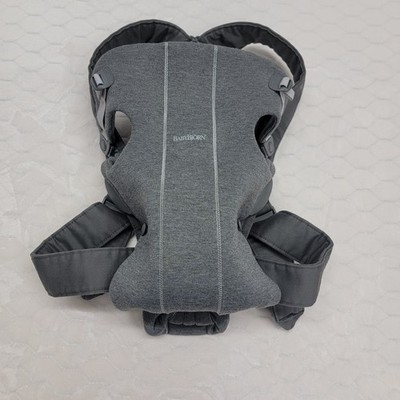 BabyBjorn Baby Carrier Mini Dark Gray Jersey Soft Knit Newborn 0-12m Ergonomic