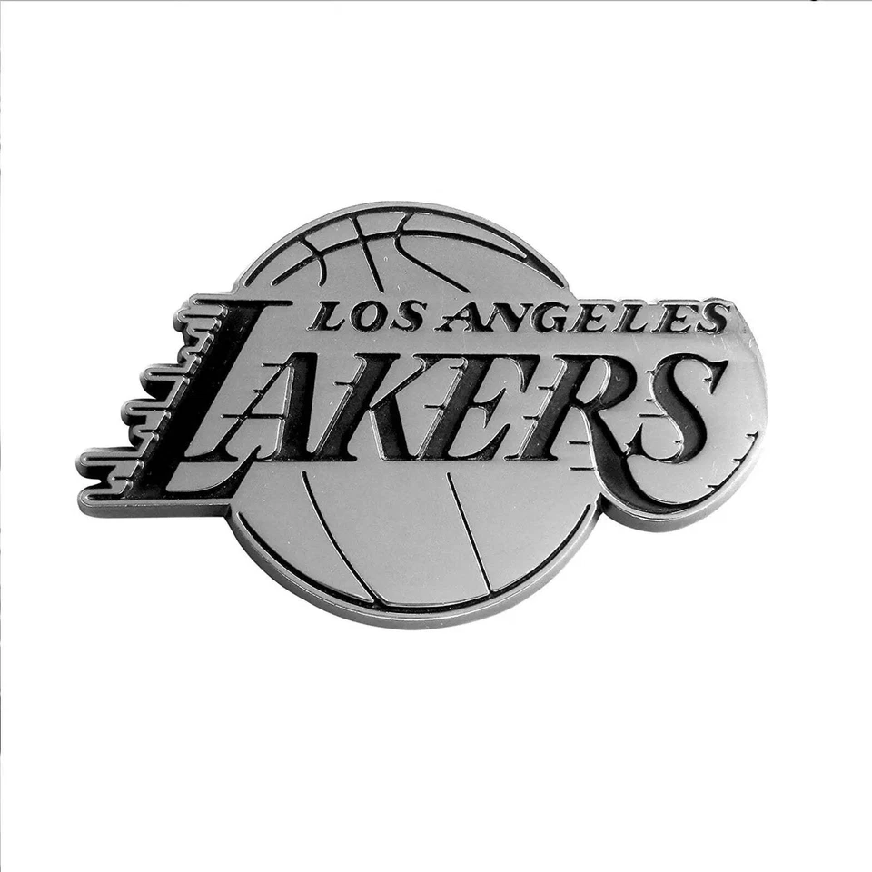 Los Angeles Lakers NBA Premium Solid Metal Chrome Auto Emblem Decal - Image 1 of 1
