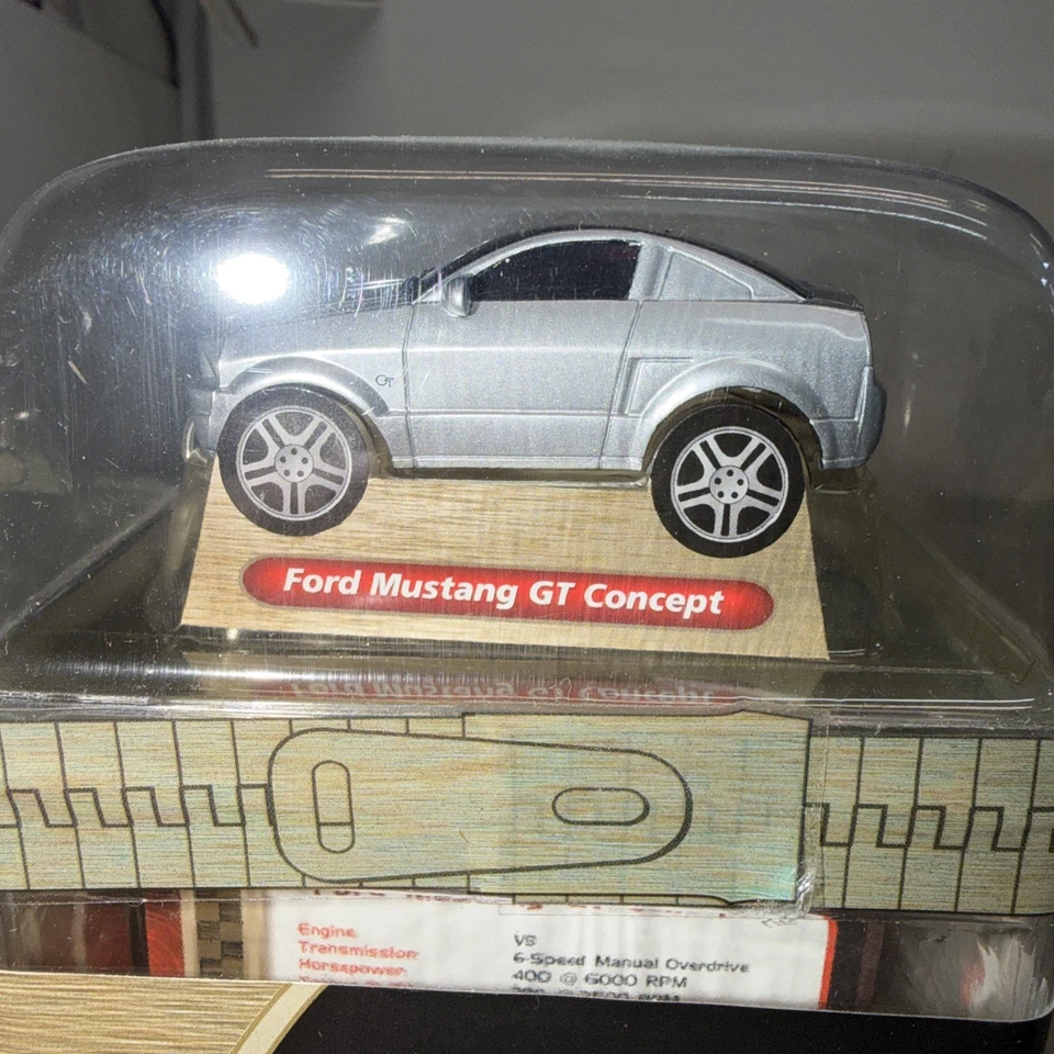Vintage Zip Zaps Micro RC SILVER Ford Mustang GT CONCEPT  New In Box - Image 3 of 4