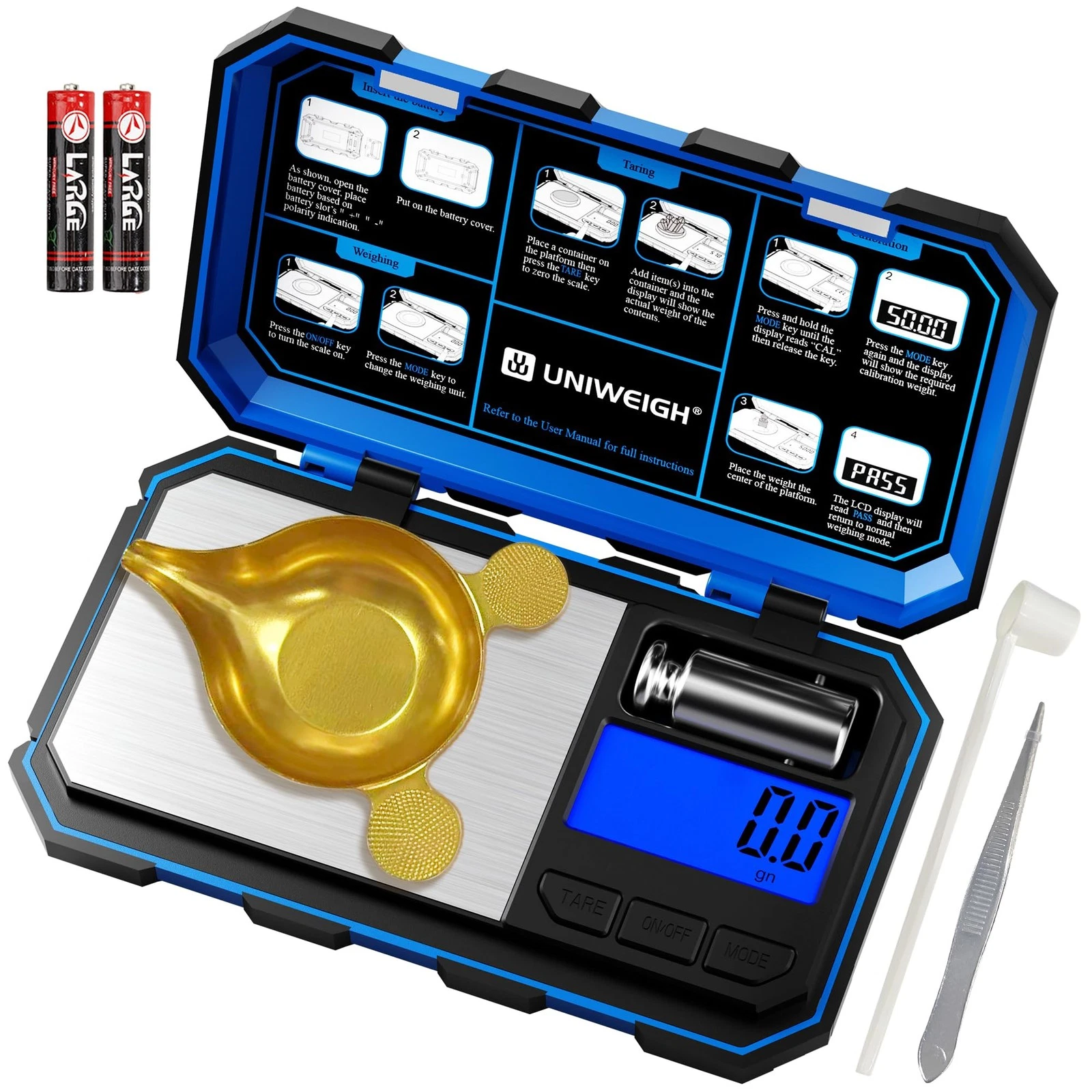 Digital Reloading Scale Precision 1500 Grains x 0.1gn,Powder Scale for Reload...