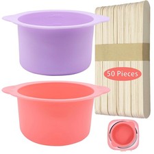 2-pack Silicone Wax Warmer Liner, 14 Ounce Pack of 1 , pink purple