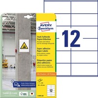 Avery Zweckform Power-Etiketten L7875-20 Weiß 105,0 X 48,0 Mm, 20 Blatt