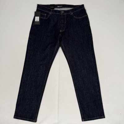 Remus Uomo Jeans Straight Fit Roman Jeans Indigo Blau Taper Neu Mit Etikett W36 L30