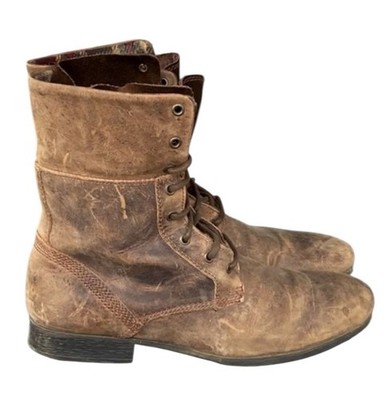 TOPMAN  Brown Leather Lace Up Boots Men s Size 42 / 9.5 U.S.