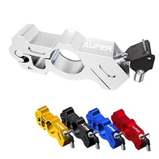  Universal Heavy Duty Motorcycle Grip Handlebar Throttle Lock Anti Theft Silver