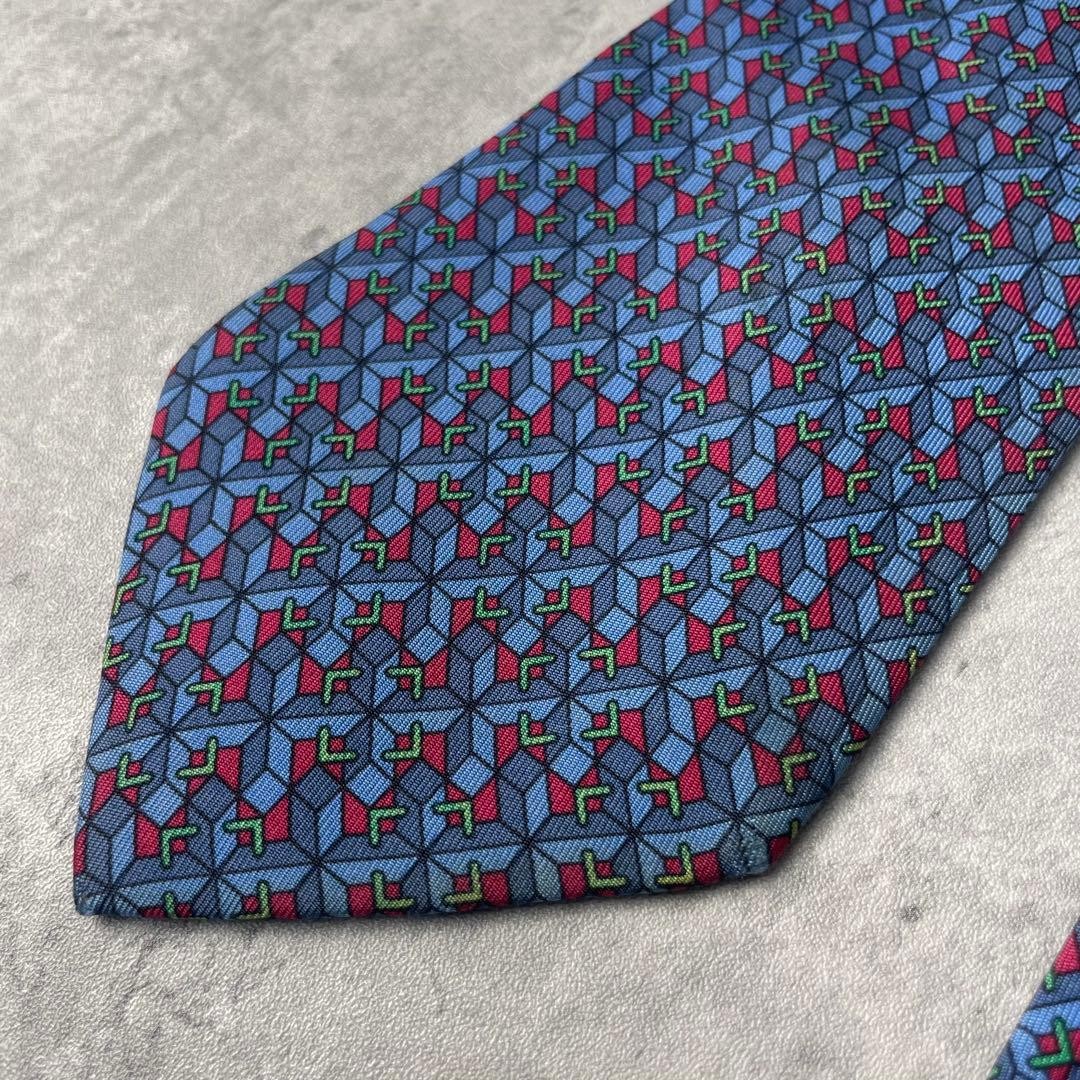 HERMES Geometric Pattern Checkered Mysterious Pat… - image 3