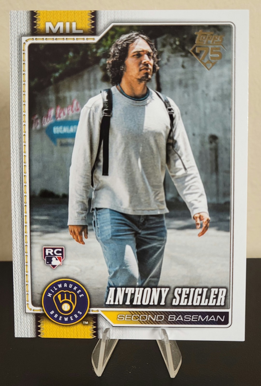 Anthony Seigler 2026 Topps Series 1 ⚾️ Golden Mirror Image Variation #286 RC 