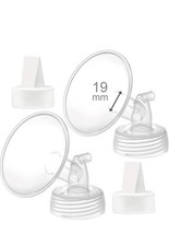 Maymom Breast Pump Parts 19mm Breast Pump Accessories Silicone Flange Inserts