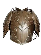LOTR Elven Armor Cuirass Pauldrons 18G Steel Cosplay LARP Fantasy Chest Plate