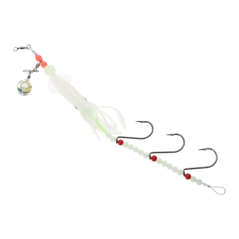 Glowing 22g Squid Jig Luminous Artificial Bait for Sea Fishing
