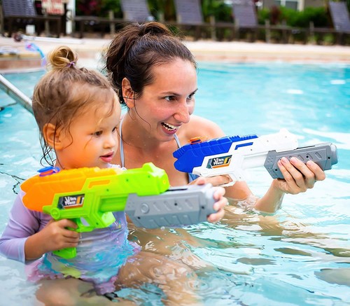 2 P2 Water Gun Super Soaker Kids Summer Squirt Blaster Swimming Pool Toys - Picture 3 of 6