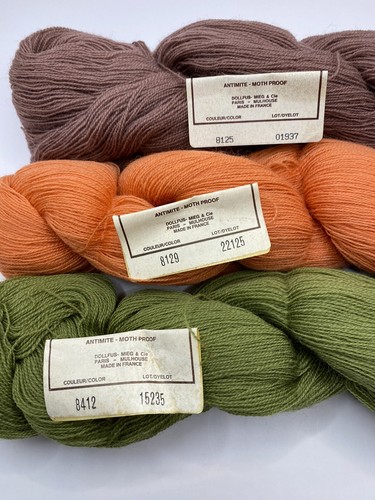 DMC Broder Medicis Needlepoint 100% Wool 8125, 8129, 8412 50g Yarn - 3 50g Hanks - Picture 2 of 3