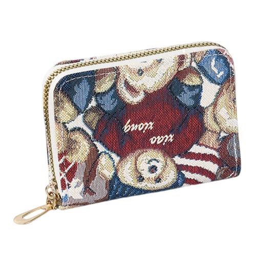 PVC Card Bag Bear Pattern Zipper Wallet Fashion Multi Card Holder Women - Picture 15 of 15