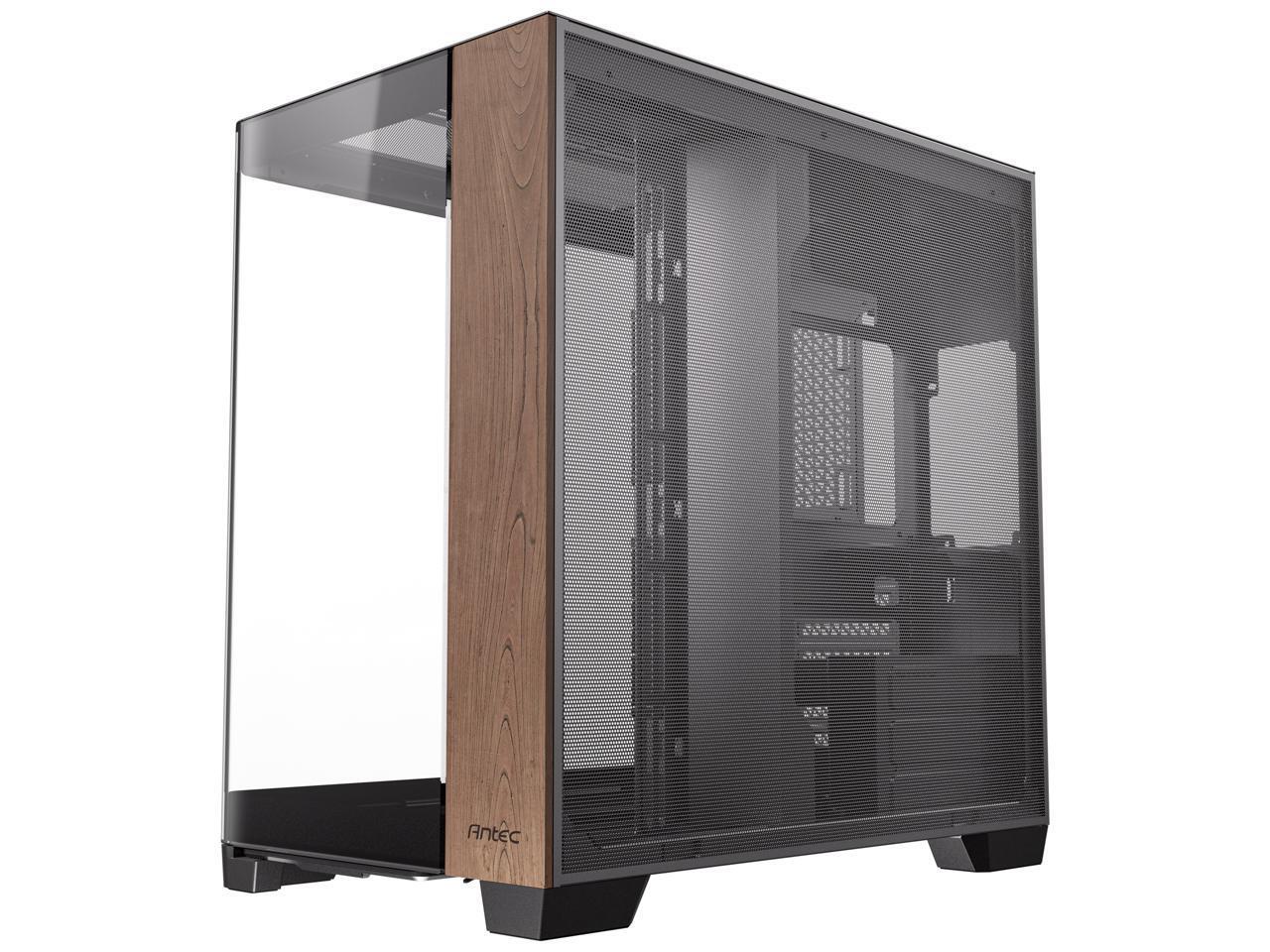 Antec C8 Curve Wood Черное изогнутое стеклоЗакаленное стеклоБесшовная кромка стеклаDual C