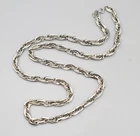 Vintage Statement Chain Necklace Multi Link Long 30" Estate Costume Jewelry