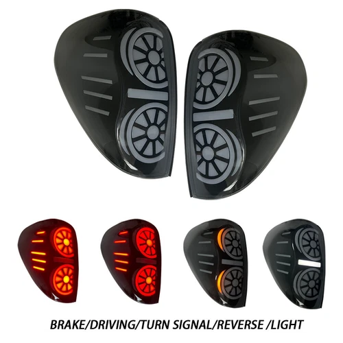 For Mitsubishi L200 Triton 2005-2014 LED Tail Light Brake Lamp Smoked Black Pair - Bild 3 von 10