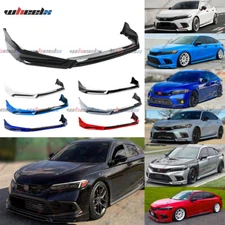 For 2022-2024 Honda Civic Sedan Yofer V3 Style Front Bumper Lip Splitter Spolier
