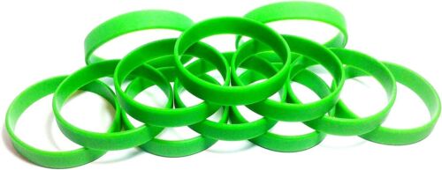 48 Pcs Multi-Pack Silicone Wristbands - Blank Rubber Silicone Bracelets - Sel...