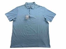 Hickey Freeman Mens Golf Polo Shirt Sky Blue Size XL Stretch Wicking Performance