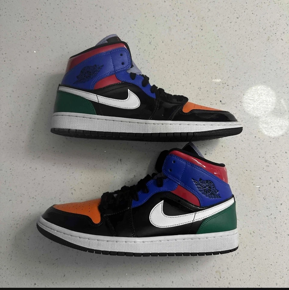 Size 12 - Air Jordan 1 SE Mid Multi Patent W - Image 2 of 4