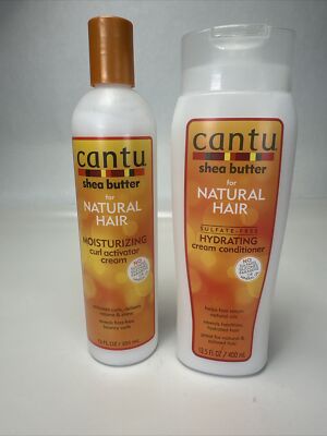 Cantu Shea Butter for Natural Hair Curl Activator Cream & Cream Conditioner New