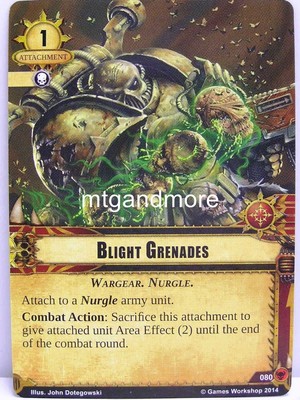 Warhammer 40000 Conquest LCG - Blight Grenades  #080 - Zogwort's Curse