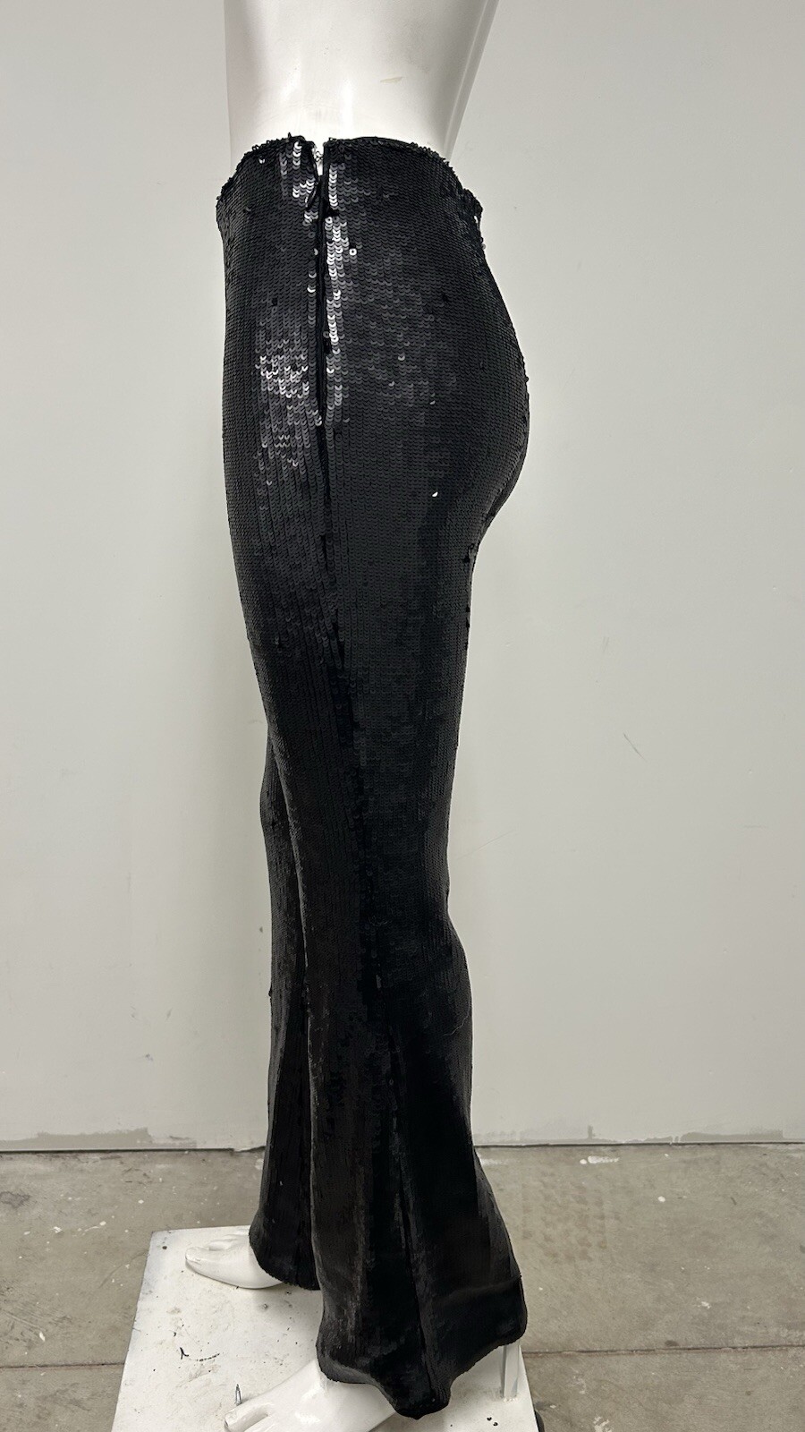 Future Collective Black Sequin Bootcut Pants Wome… - image 2