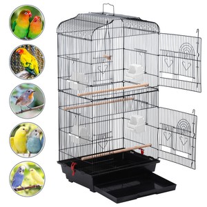 Détails Sur Cage Oiseaux Volière Perruche Canaries Calopsitte Inséparable Mandarin Perchoirs