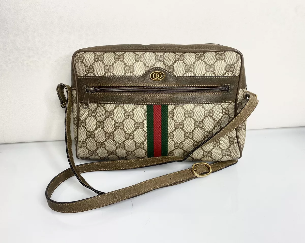 Authentic pre-owned Gucci sherry line crossbody shoulder bag