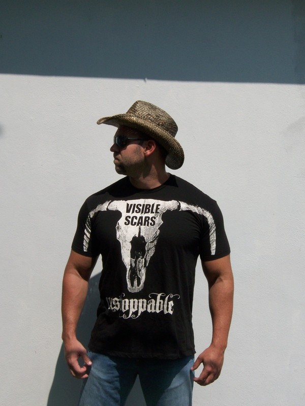 Long-horn Graphic T-Shirt - Western - Visible Scars - S, M, L, XL
