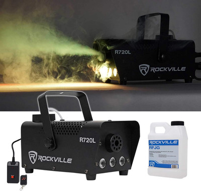 Fog/Smoke Machine W/Remote+Fluid+Multi Color LED Built in (R720L)