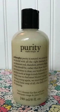 SEALED PHILOSOPHY PURITY MADE SIMPLE CLEANSER FOR FACE & EYES 8 OZ.