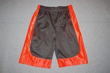 Boys Athletic Shorts DARK GRAY BRIGHT ORANGE 2 Pockets L 12-14