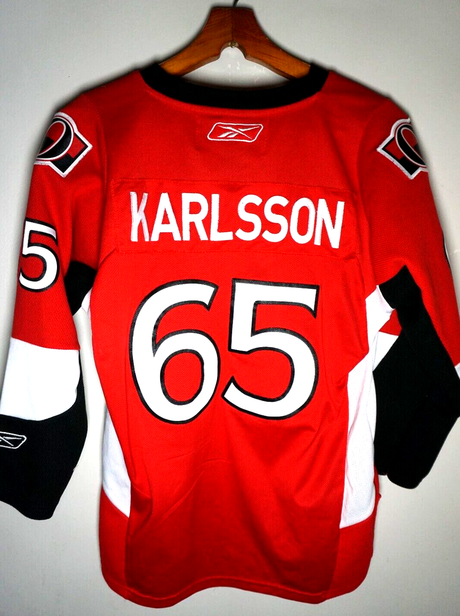 Vintage Ottawa Senators Jersey XL Youth Erik Karlsson Reebok Red