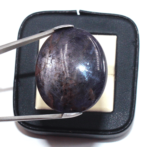 113 Cts Natural Star Ruby Top Quality 30.4mmx25.8mm Huge Oval Cabochon Gemstone - Picture 6 of 18