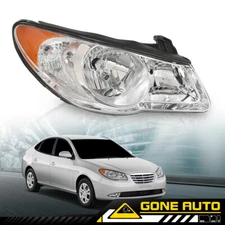 Halogen Headlight Headlamp Passenger Right Side Fit For 2007-2010 Elantra Sedan