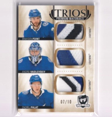 2021-22 UD The Cup Trios Premium Materials Point Vasilevskiy Palat /10 Lightning