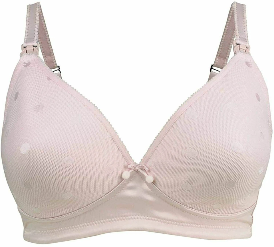 Sujetador de maternidad de enfermería sin cables Mousse lencería para pasteles, rosa, talla 38DD UK/38E US Foto 2 de 4