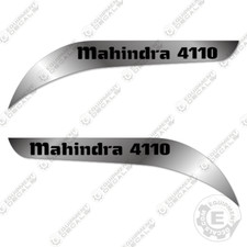Fits Mahindra 4110 Decal Kit Tractor Reproduction Decals - Chrome Vinyl!