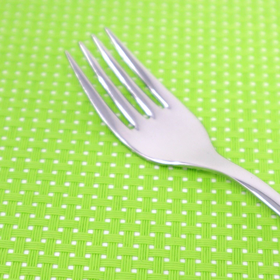 Штамп INOX 18/10 из нержавеющей стали для столовых приборов салата вилка длина 7 дюймов глянцевый лев сзади трудно найти - Изображение 3 из 4