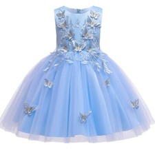 Kids Flower Girls Dresses Children Princess Wedding Birthday Party Clothes