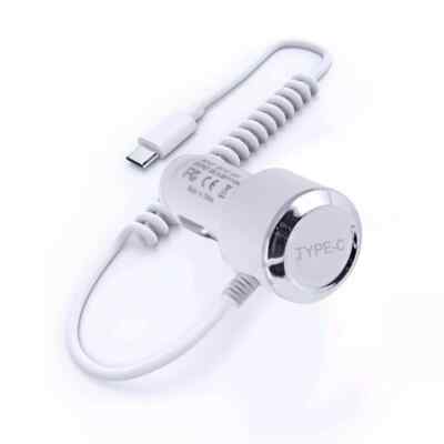 Qualität Weiß USB Typ C 12V im Auto Handy Auto Adaptiv Schnell Ladegerät 2025