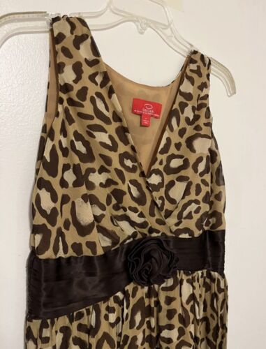 Women's Size 4 Oscar by de la Renta Leopard Print Dress - Excellent Condition - Picture 4 of 7