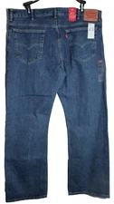 New Levi's 42x32 Men Jeans Blue 517 Slim Fit Bootcut Cotton Denim Measures 42x33