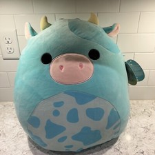 16 Tuluck the Blue Cow Squishmallow Easter 2023 Ultra Rare NWT