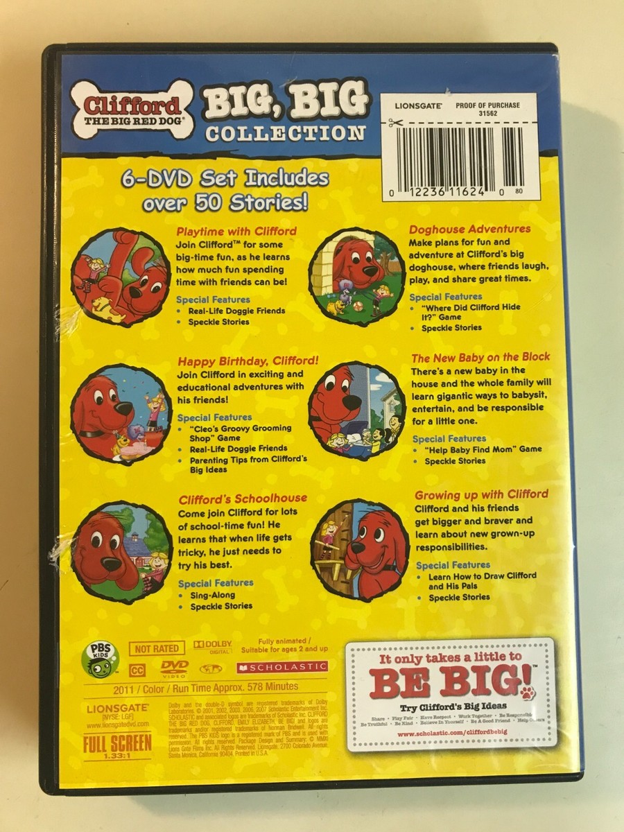 【希少】おおきいあかいクリフォード DVD全6巻 Clifford DVD おおきいあかい クリフォード 全6巻 Clifford （希少