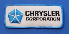 Chrysler Corporation Pentistar Emblem Iron On Dealer Patch Vintage Mopar NOS