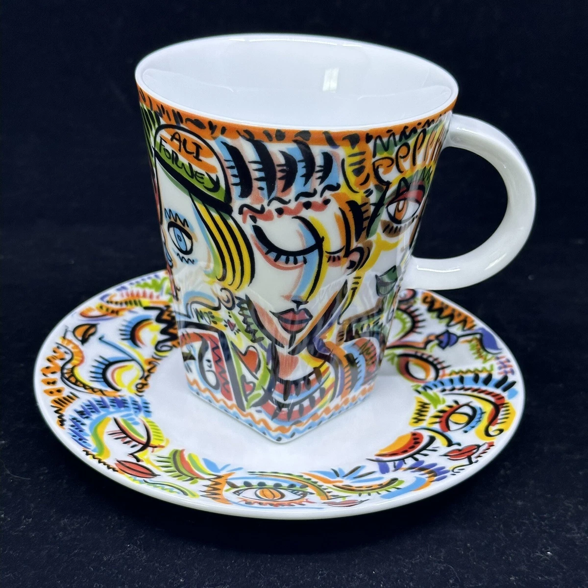 Nespresso Limited Edition Mug Saucer Art Justin Teodoro The Family We Make Mug